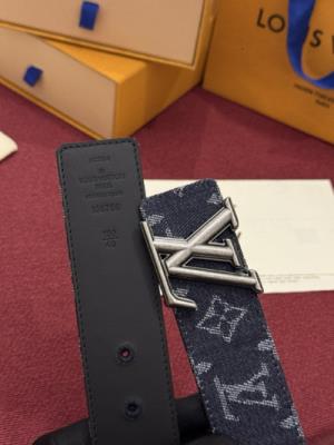 wholesale quality louis vuitton initiales monogram denim belt model no. 858